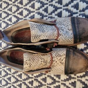 Freebird snake print Leather Captoe